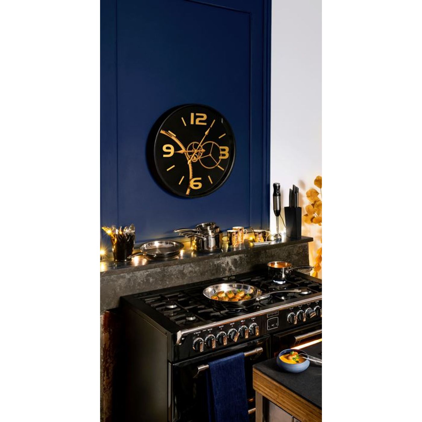 Horloge à engrenages D. 59 cm